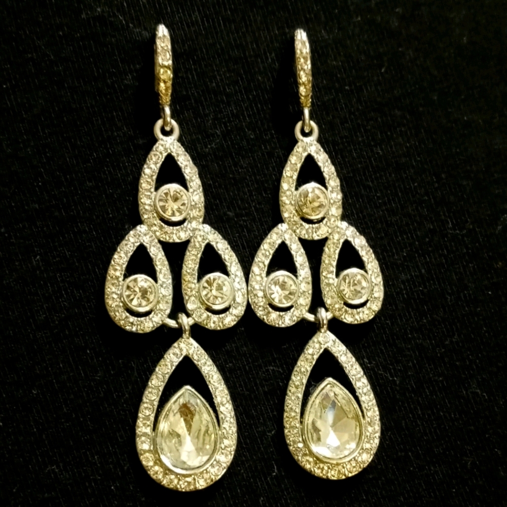 Givenchy Crystal Chandelier Bridal Earrings